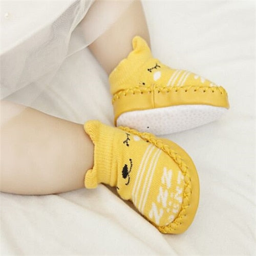 Infant Baby Socks With Rubber Soles Newborn Baby Girls Boys Shoes Autumn Baby Floor Socks Anti Slip Soft Sole Sock