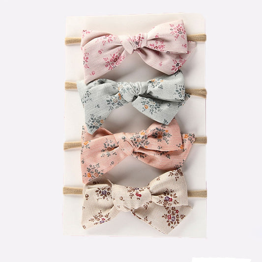 Girls Floral Headbands Baby Bows