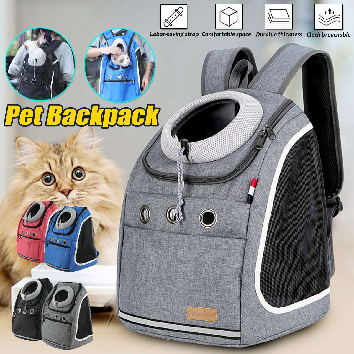 Double Shoulder Strong Pet Carrier Backpack