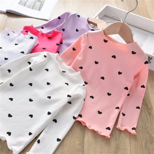 Cotton Girls T-Shirt  Long-sleeve Tops