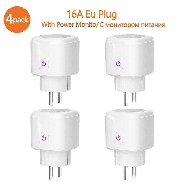 WIFI smart plug 16A EU WiFi Socket  With Timing APP Contro