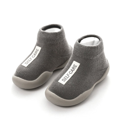 soft rubber sole baby shoe knit booties anti-slip