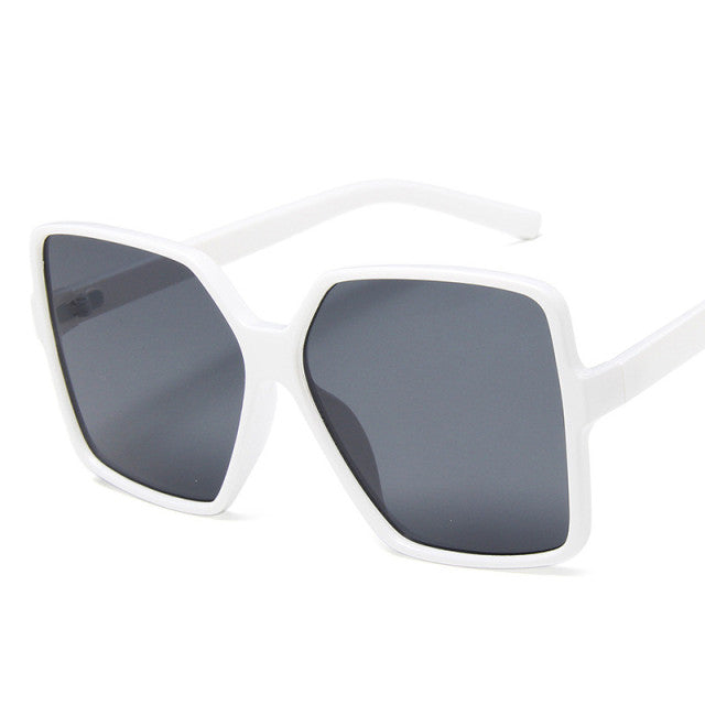Oversize Sunglasses Gradient Plastic