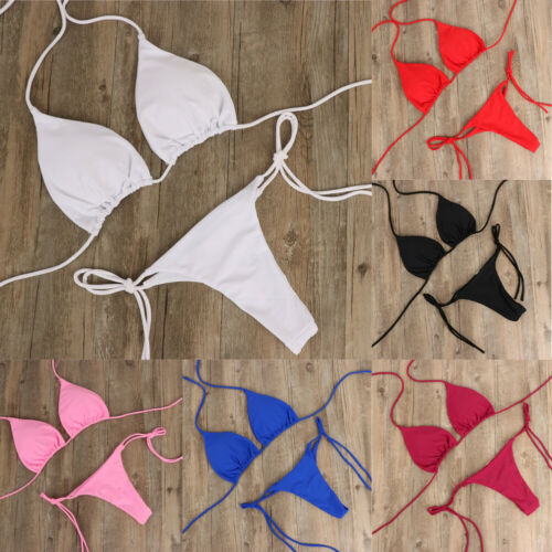 2pcs G-String Thong Beach Triangle Swimming Suit