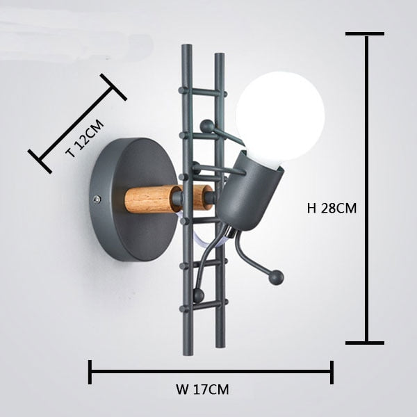 American LED wall light industrial style