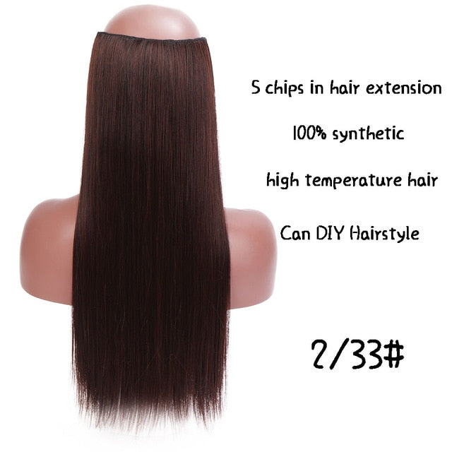 5 clips/piece Natural Silky straight Hair Extention