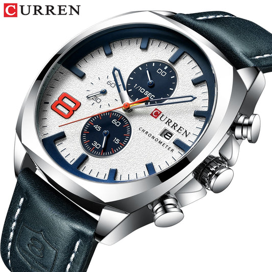 Men Watches Top Brand Luxury CURREN Military Analog Quartz Watch
