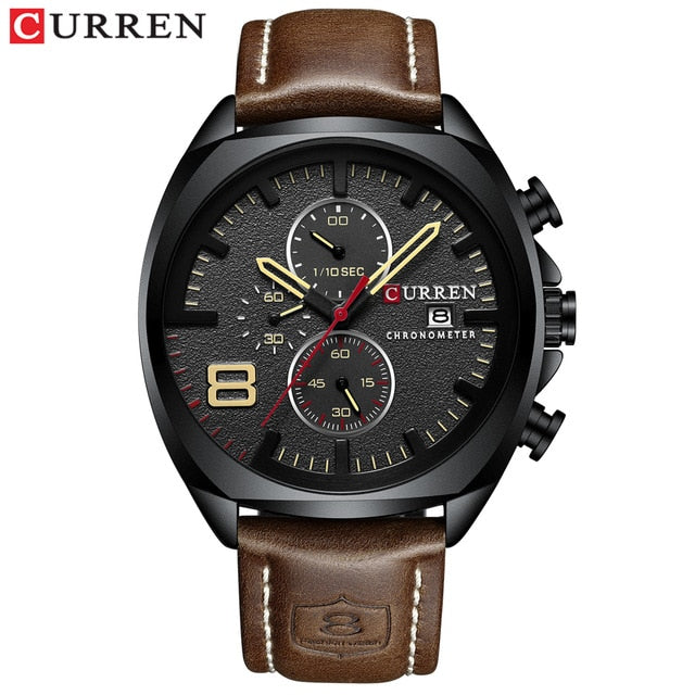 Men Watches Top Brand Luxury CURREN Military Analog Quartz Watch