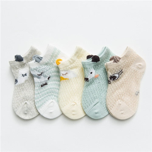 Baby Socks Newborn 5Pairs/lot Summer Mesh