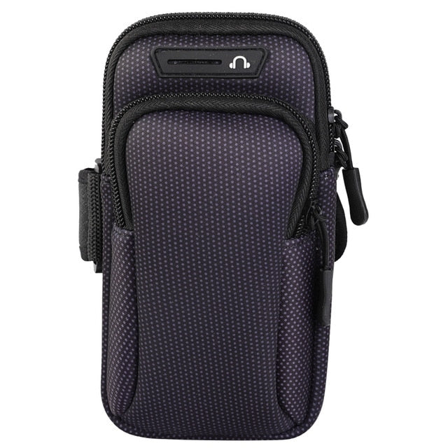 Double Pocket Sports Running Arm Band Bag Case