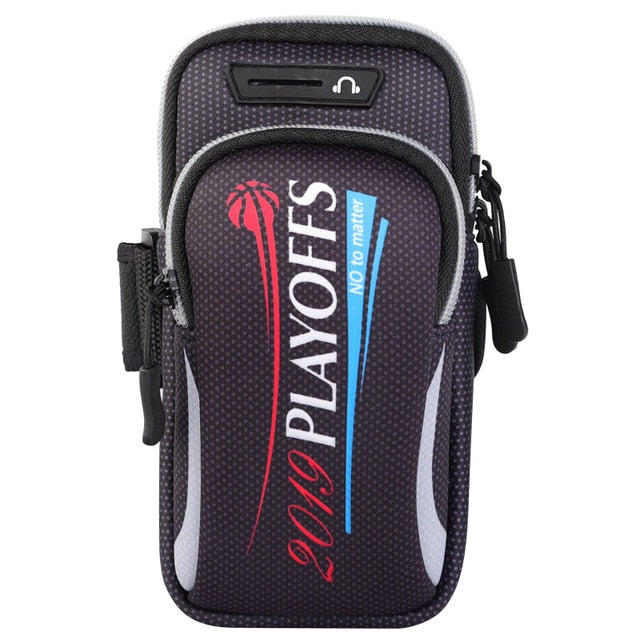 Double Pocket Sports Running Arm Band Bag Case
