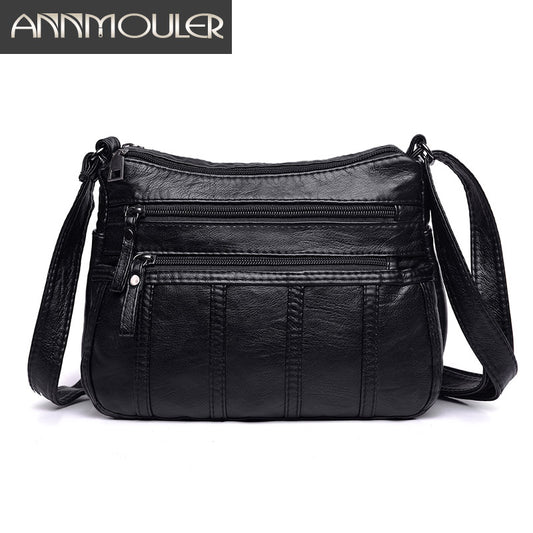Fashion Women Crossbody Bag Black Soft
