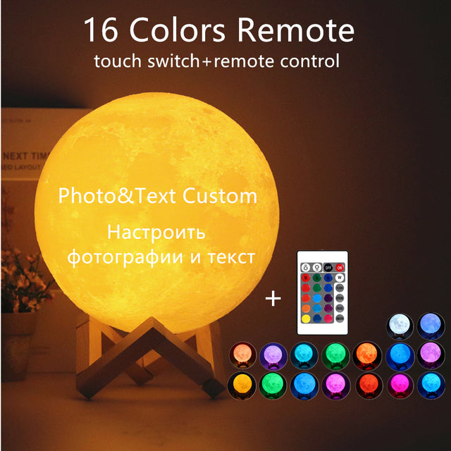 Photo Text Custom 3D Printing Lamp