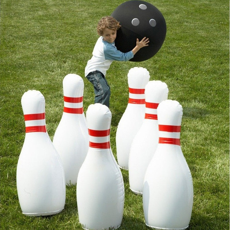Novelty Place Giant Inflatable Bowling Set for Kids