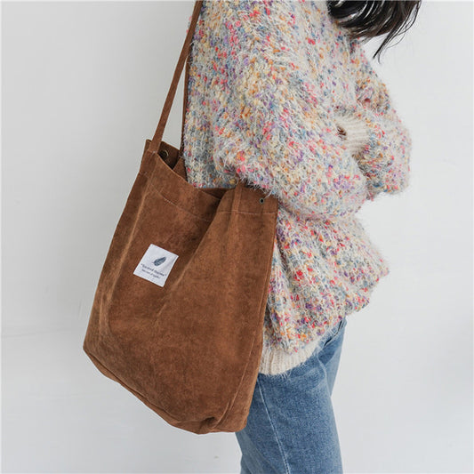 Women Corduroy Shoulder Bags