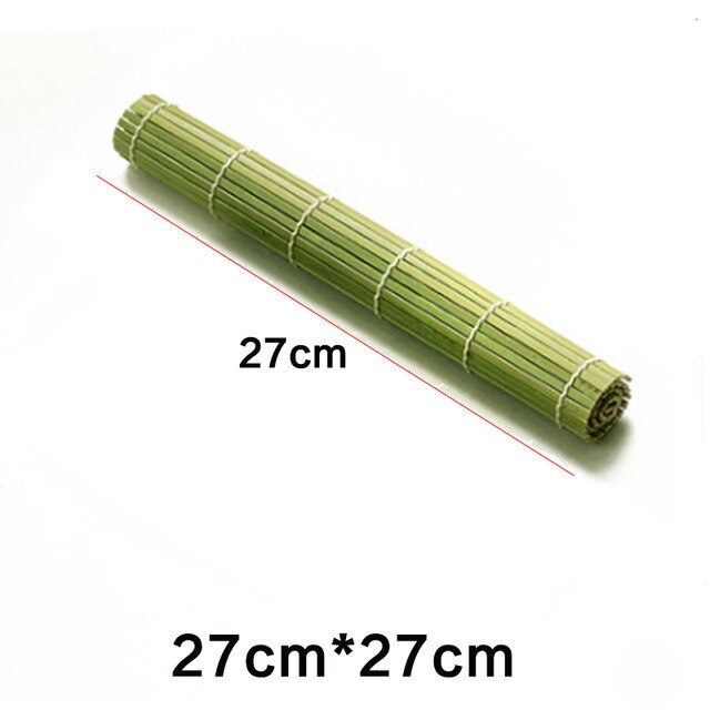 Green Sushi Rolling Roller Bamboo DIY