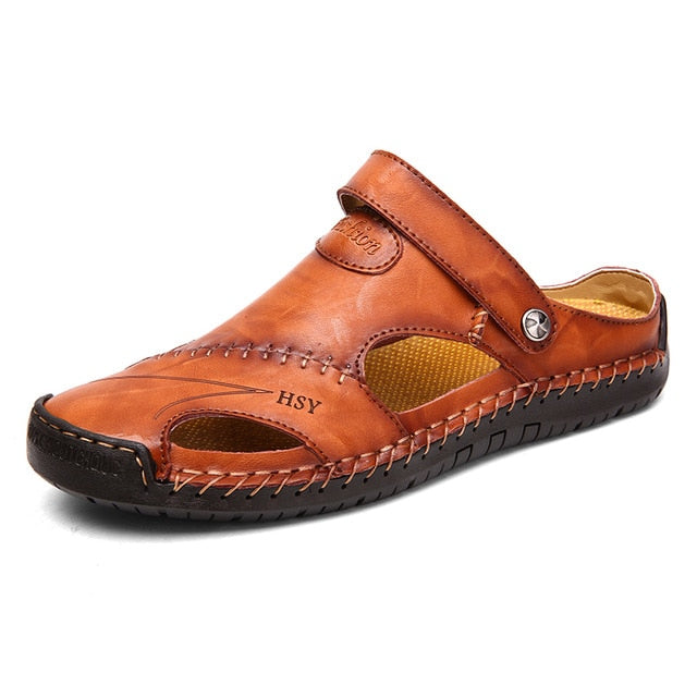 Summer Sandals Men Leather Classic