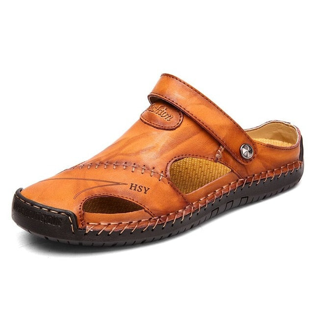 Summer Sandals Men Leather Classic
