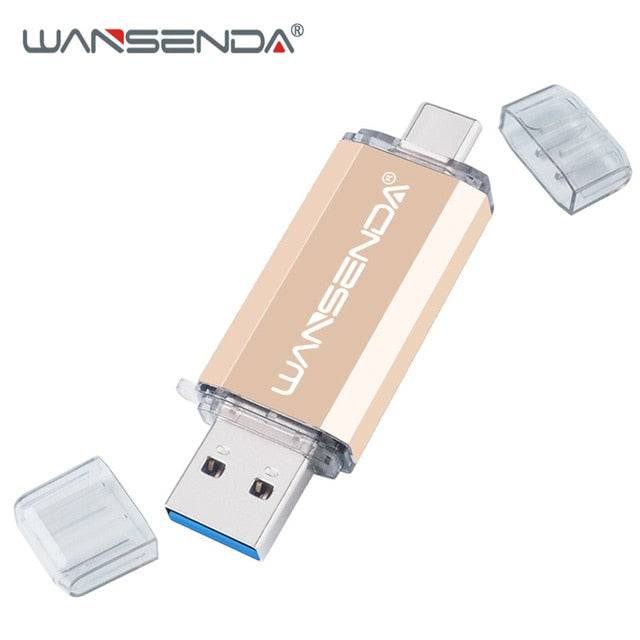 WANSENDA OTG USB Flash Drive Type C Pen Drive