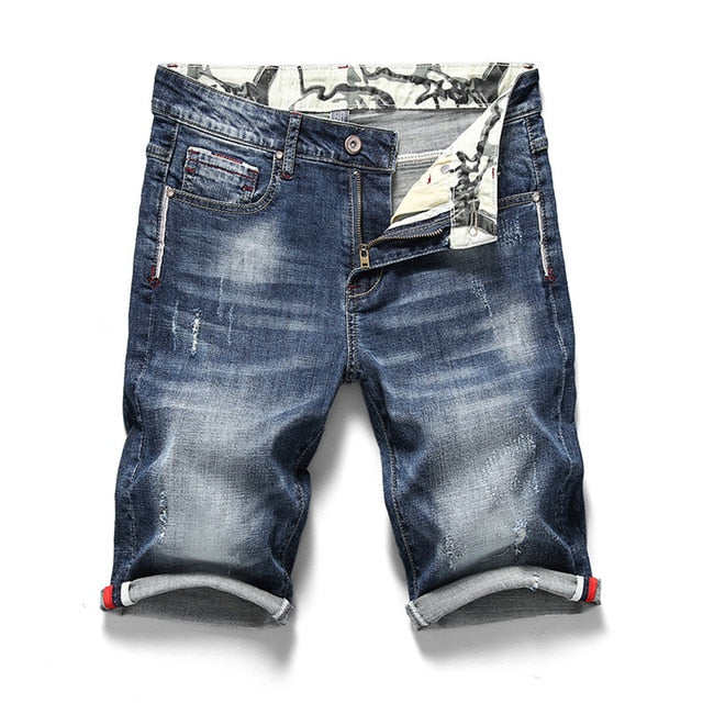 Summer New Men's Stretch Short Jeans
