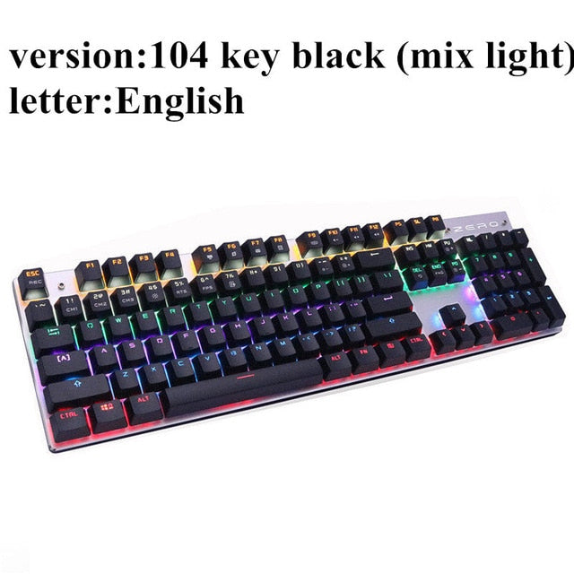Metoo  Edition Mechanical Keyboard 87 keys Blue Switch Gaming