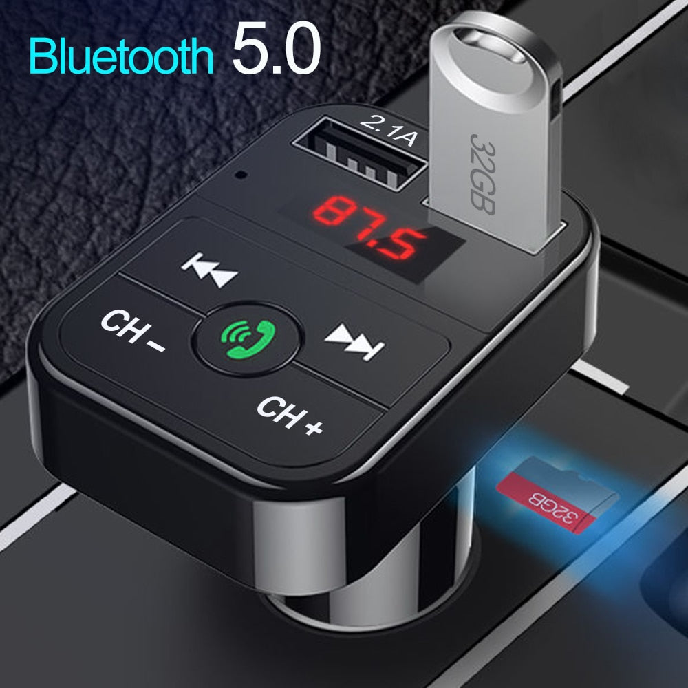 Car Bluetooth 5.0 FM Transmitter Car Accessories