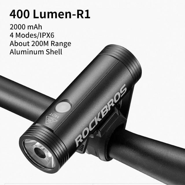 Bike Light Rainproof USB Rechargeable LED Flashlight