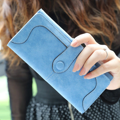 Many Departments Faux Suede Long Wallet