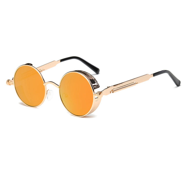 Metal Round Steampunk Sunglasses Vintage