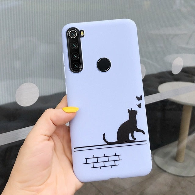 For Cover Xiaomi Redmi Note 8 Case Cartoon Pattern Soft Silicone Case