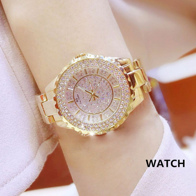 Brand Diamond Quartz Ladies Watches