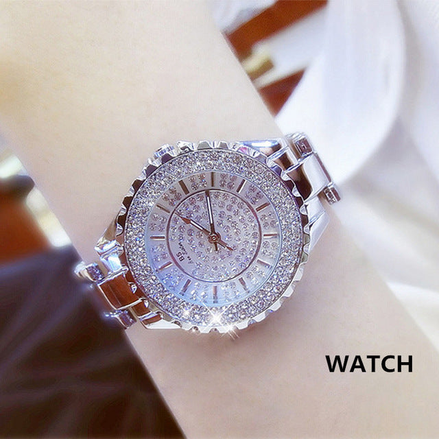 Brand Diamond Quartz Ladies Watches