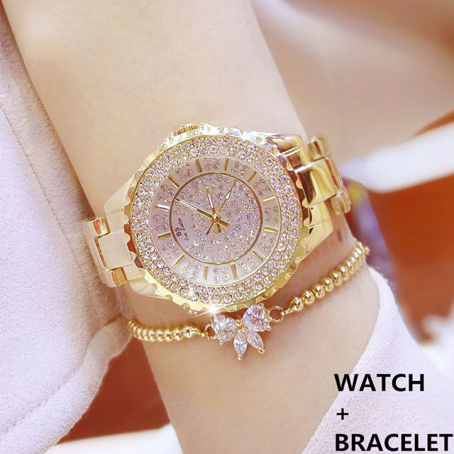 Brand Diamond Quartz Ladies Watches