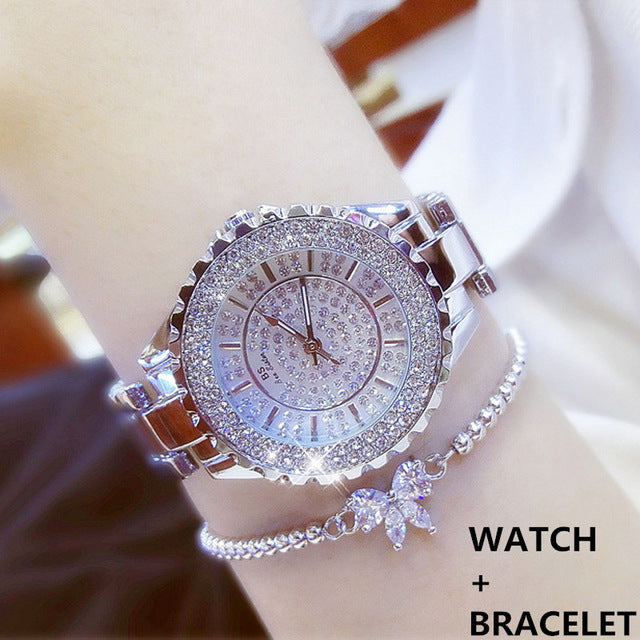 Brand Diamond Quartz Ladies Watches