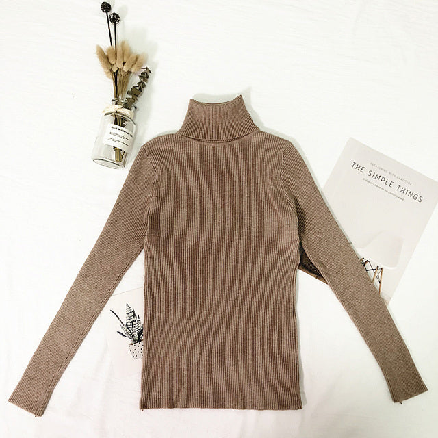 Womens Sweaters  Winter Tops Turtleneck