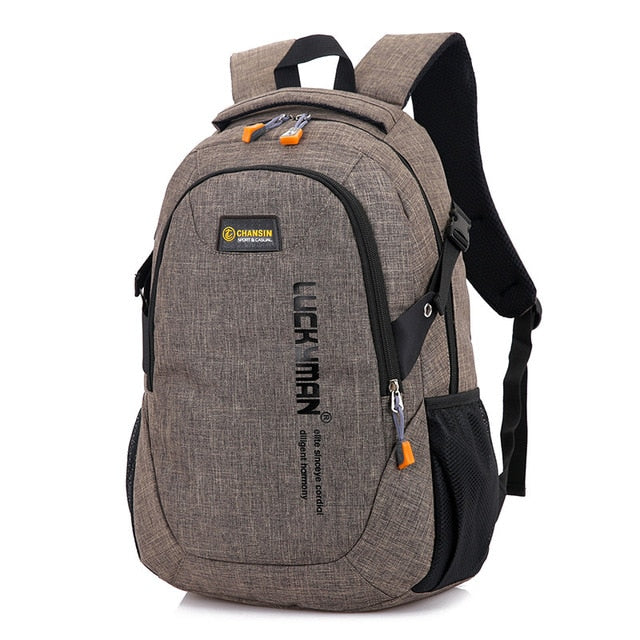 New Fashion Men's Backpack Bag Male Polyester Laptop Backpack
