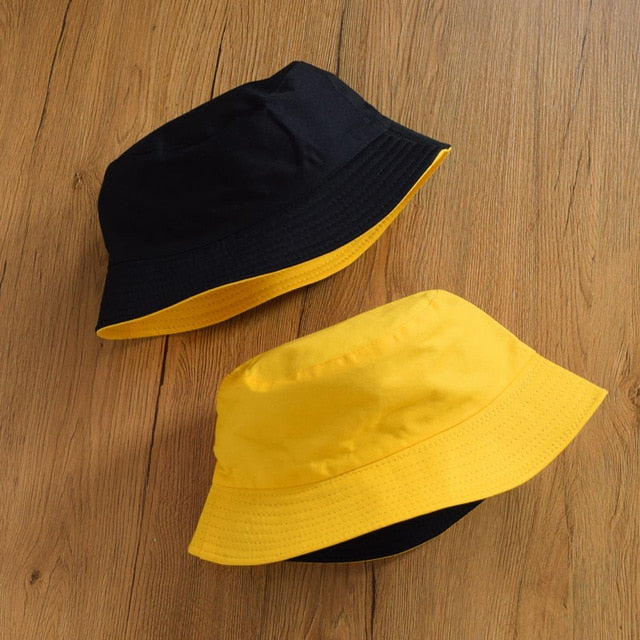 Summer  Bucket Hat for men women Fashion cotton reversible Bob Femme Caps Panama sad boys fold Sun  beach fisherman hat