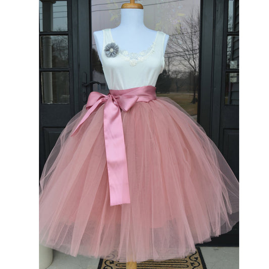 Tulle Skirt Pleated Tutu Skirts Women