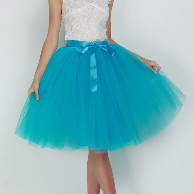 Tulle Skirt Pleated Tutu Skirts Women