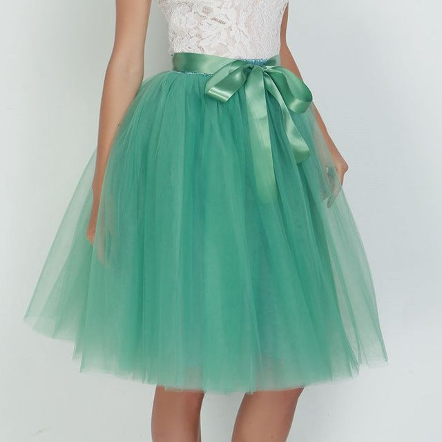 Tulle Skirt Pleated Tutu Skirts Women