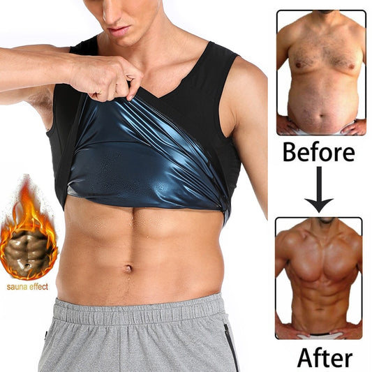 Men Neoprene Sweat Sauna Vest Body Shapers