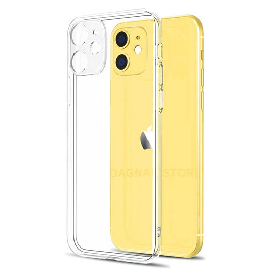 Lens Protection Clear Phone Case For iPhone 11 7 Case Silicone Soft Cover Case