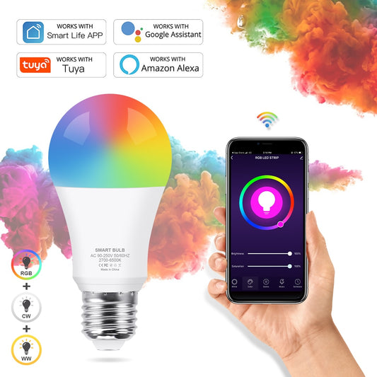 Home Dimmable Timer Function RGB LED Bulb Smart Light