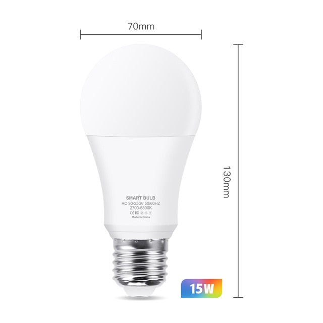 Home Dimmable Timer Function RGB LED Bulb Smart Light