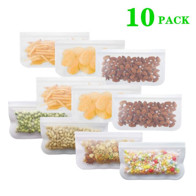 New Silicone Food Bag Reusable Freezer Bag