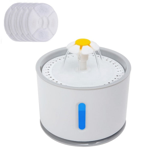 Automatic Pet Cat Water Fountain with LED