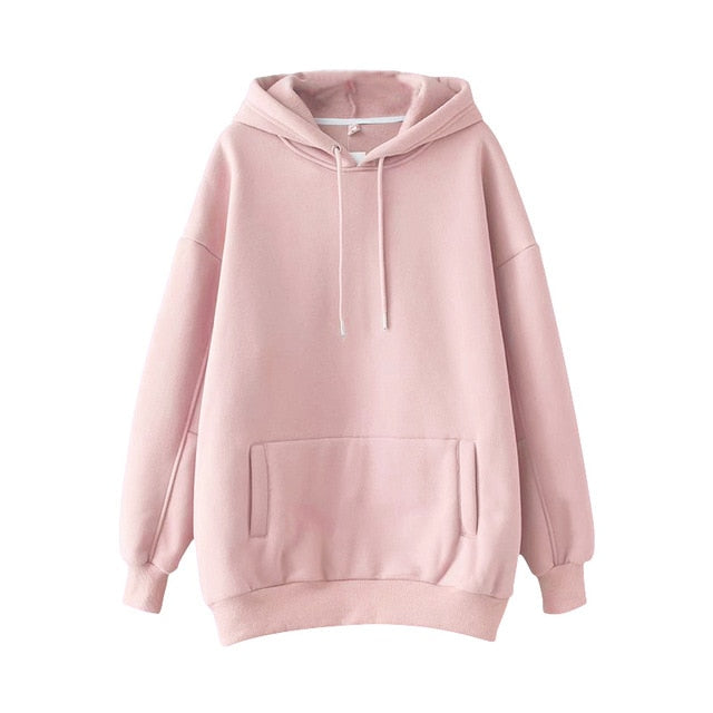 Solid Casual Tracksuit  Sweatshirts Pullover Hoodies