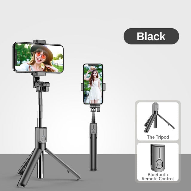 Wireless Bluetooth Selfie Stick with Led Ring Light