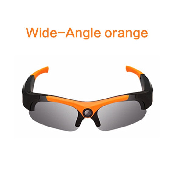 Camera Smart Glasses Black/Orange Polarized