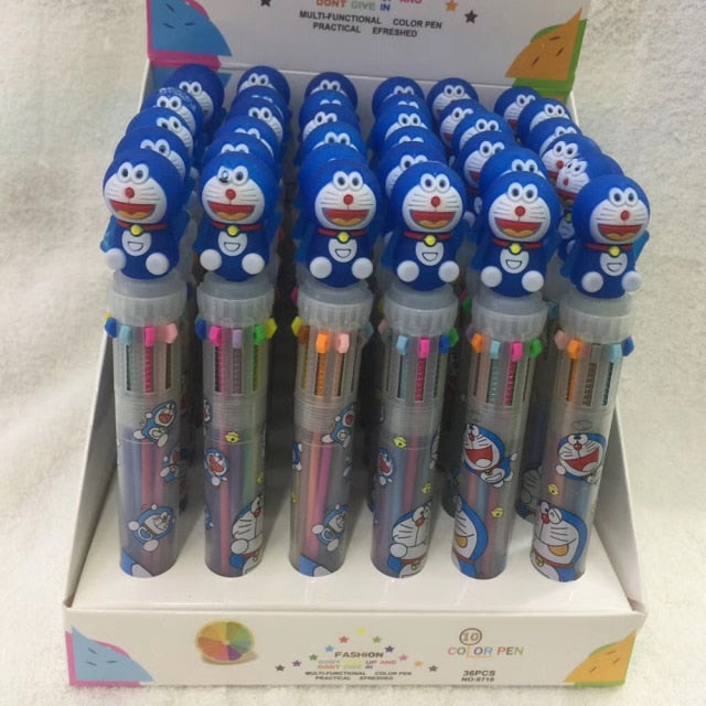 Cute Unicorn Power 10 Colors Chunky Ballpoint Pen